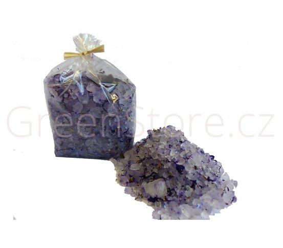 BIO koupelová sůl s květy Levandule a Slézu 150g